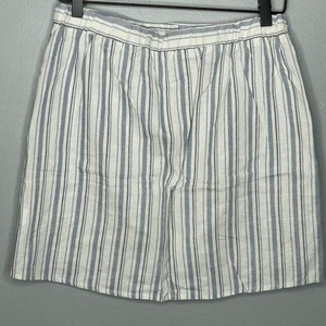 Potter's Pot Denim Stripe Mini Skirt‎